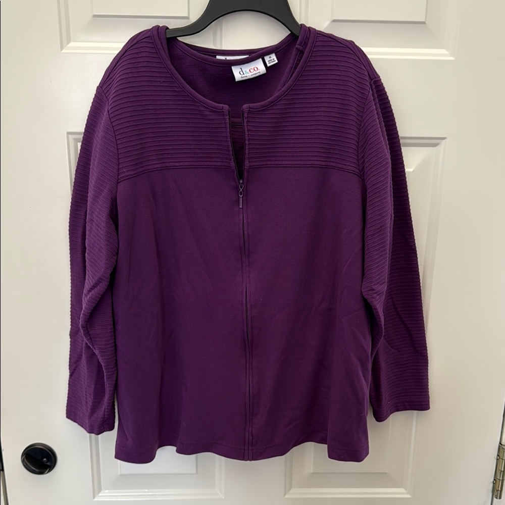 Purple Zip-Up Jacket